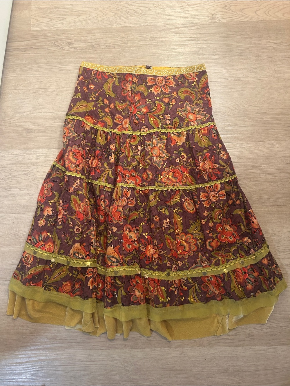 Cynthia Steffe Floral Maxi Skirt